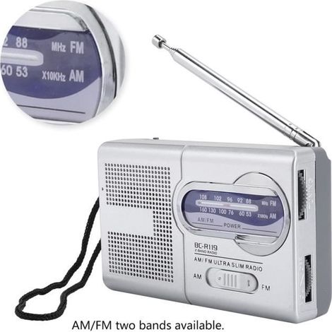 Mini haut-parleur radio - VGEBY - BC-R119 - Portable - Antenne rétractable - Son clair (1/4)