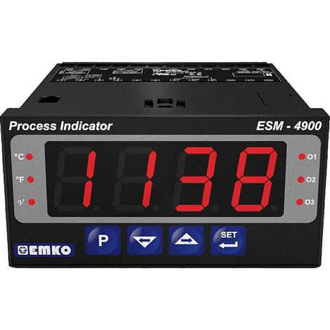 Emko ESM-4900 2 points, P, PI, PD, PID Régulateur universel Pt100 -200 à +1700 °C Relais 5 A (L x l x H) 86.5 x 48 x 96 (1/5)