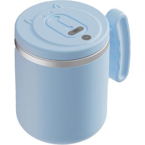 BelleRise - Mug auto-mélangeur Mug réutilisable en acier inoxydable de 400 ml, étanche (1/5)