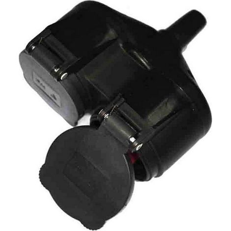 Doppia Base in Gomma t/tl IP44 16A con Coperchi (1/2)