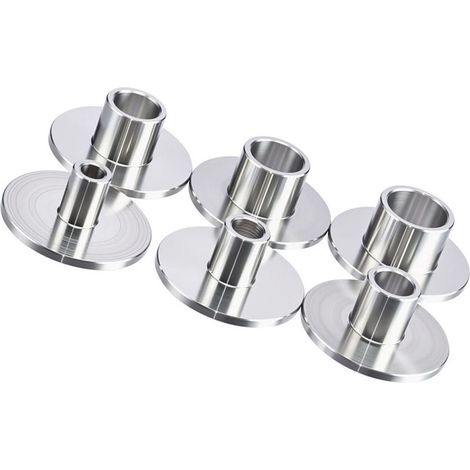 Jeu de 6 Bagues de Guidage pour Défonceuse, en Acier Inox – Gabarits de Routage 10-12-14-16-18-20mm pour Travail du Bois et Découpe (1/5)