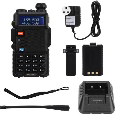 Talkie-walkie UV 5W 136-174MHz 400-520MHz longue portée sans fil pour extérieur, prise UK 100-240V AC (1/5)