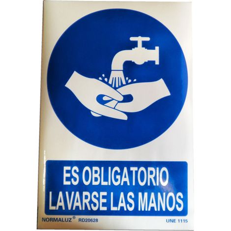 Cartello Obbligo Lavarsi Le Mani 29,5x20 RD20628