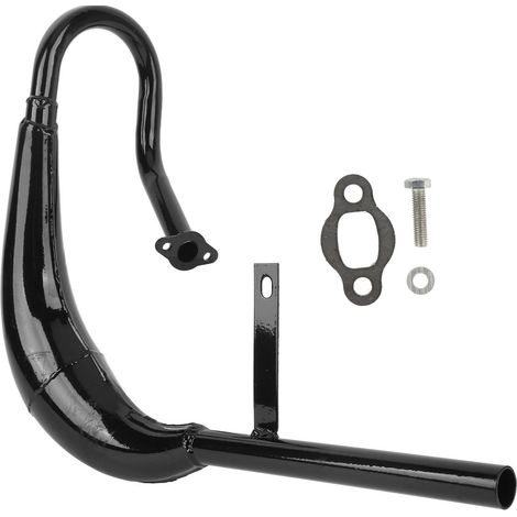 Auspuffrohr aus Aluminiumlegierung mit 40 mm Durchmesser für Motorräder und E-Bikes mit Geräuschdämpfung und schwarzer Schalldämpferdichtung (1/5)