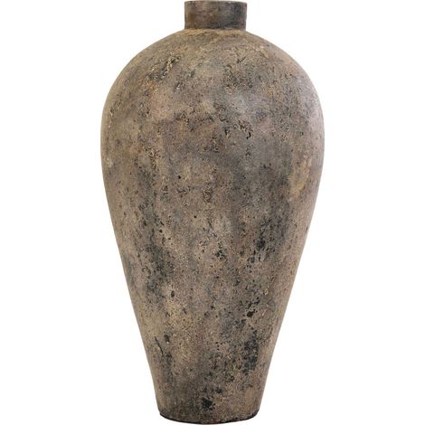 Vase en terre cuite 80x40cm – Brun – Forme conique – Pour grandes plantes séchées – Décoration intérieure tendance – House Nordic (1/5)
