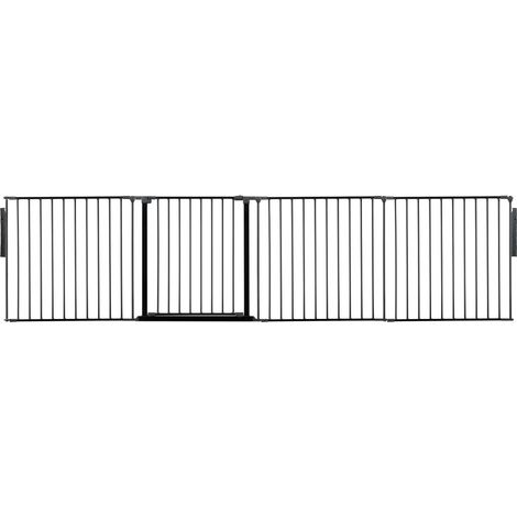Safetots Séparateur De Pièce Multi-panneau Premium, Jusqu'à 298cm De Largeur, 70cm De Haut, Couleur Noir