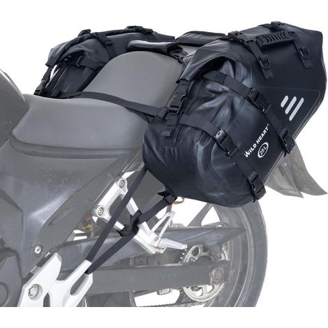 Motorrad Satteltaschen 50L Wasserdicht Schwarz für Abenteuer & Straße (1/5)