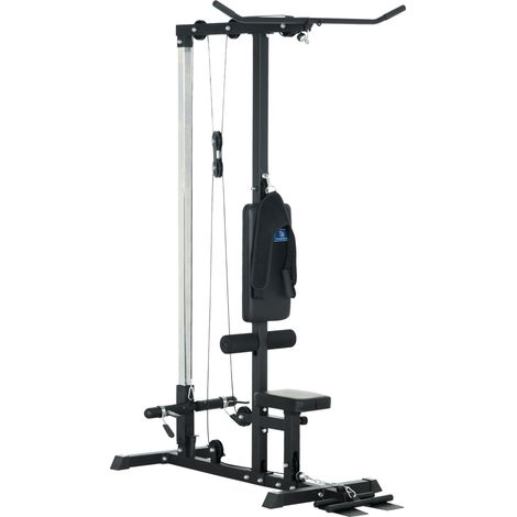 Krafttrainingsstation – .fr x FFHandball – Seilzugstation, Brustzug, Hantelbank (1/5)