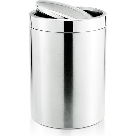 Poubelle avec couvercle basculant Ø 18 cm 5 ltr inox - Was Germany