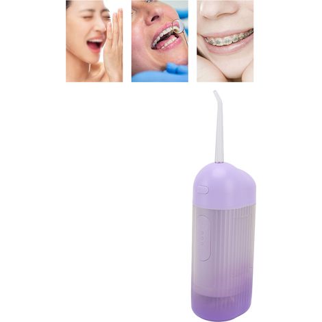 Hydropulseur portable pour usage domestique, nettoyage par impulsions, hydropulseur électrique étanche et extractible, violet (1/5)