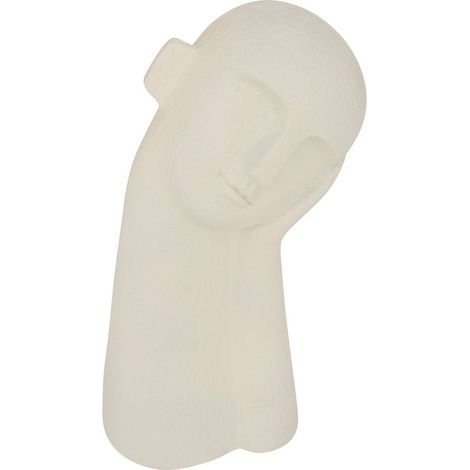 Statua wonj face bianco caldo d14,5x10cm - Atmosphera créateur d'intérieur