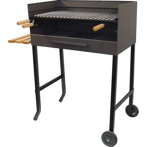 IMEX-71521 Barbacoa con parrilla inox y bandeja madera [imex-71521]