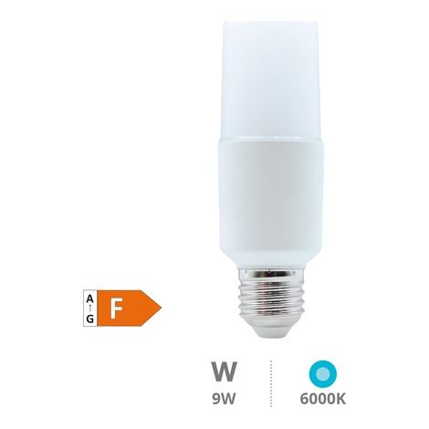 Bombilla LED SMD tubular "T42" E27 (9W 6000K 820lm) IP20 Ø42x125mm color blanco
