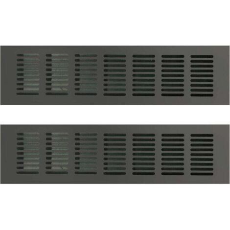 Grille de Ventilation Rectangulaire, Grille D'aération Rectangulaire, Grille D'aération, Grille Ventilation Rectangulaire, Grille d Aeration Rectangulaire pour une Ventilation Idéale 80 × 300mm 2PCS (1/5)