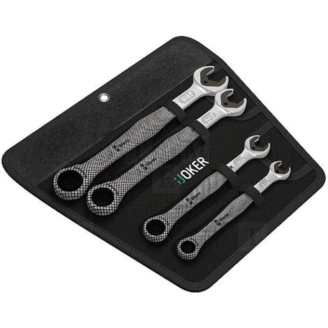 Kit 4 Cles mixtes a cliquet - 10 a 19 mm
