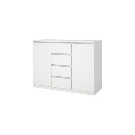KIT MADIA 2ANTE+4CASS NAIA 121X50X91CM BIANCO