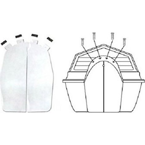 Porta per cuccia modello North Village per cani: porta small 36x25 cm
