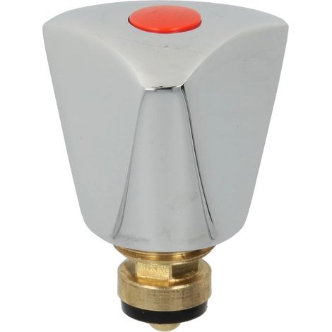 Tête sanitaire rouge 1/2’’ avec poignée 3 pans