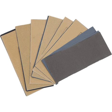 Lot 42 feuilles papier verre – 120-3000 – assortiment complet – ponçage / polissage – travail bois / auto (1/4)
