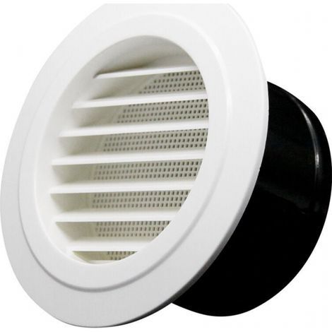 Bocchetta di ventilazione da 150 mm, uscita di scarico dell'impianto di climatizzazione centralizzato con griglia di protezione - ABS (ø150mm) (1/5)