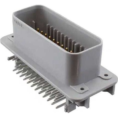 Connettore AmpSeal femmina 35 vie grigio PCB 90° pin dorati senza guarnizione