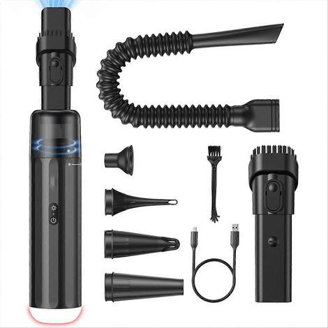 13000PA puissant aspirateur de voiture puissant sans fil, aspirateur à main, mini aspirateur avec lumière LED (1/5)