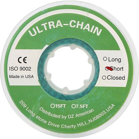 Lot de chaînes élastiques dentaires orthodontiques colorées, accessoire dentaire vert clair pour appareil dentaire (1/5)