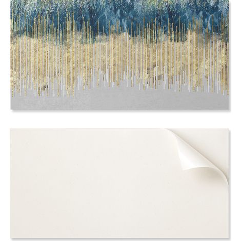Panel de vinilo autoadhesivo con estampado de 100x50 cm con dise帽o abstracto de l铆neas.