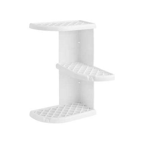 Sapho Accesorios de baño Gedy - Estante esquinero para ducha Oscar 23x38x23 cm, blanco 8579 (1/2)