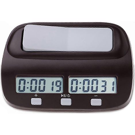 Chronomètre d'échecs numérique, horloge de plateau compacte avec minuteur de compétition, minuterie de jeu pour tournois (1/5)