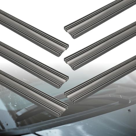 6 Pièces Caoutchouc Essuie Glace,Lames d'Essuie-Glace De Rechange En Caoutchouc, Rechange Découpable 800mm, Vision Claire et Sécurité Améliorées, Compatibles avec Tous Véhicules, Installation Facile (1/5)
