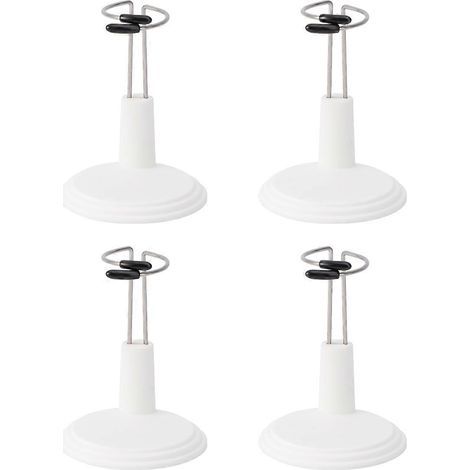 Lot de 4 supports créatifs pour poupées, supports portables pour ours en peluche, présentoirs de rangement pour poupées de mode, blanc-15cm-White