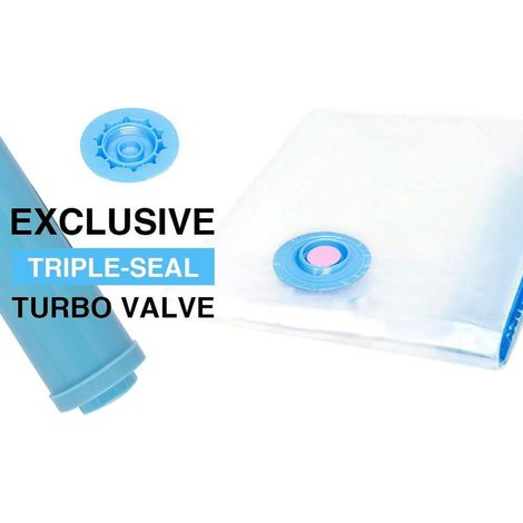 Sacs de rangement sous vide - lot de 6 sacs réutilisables gain de place-AquaForge (1/5)