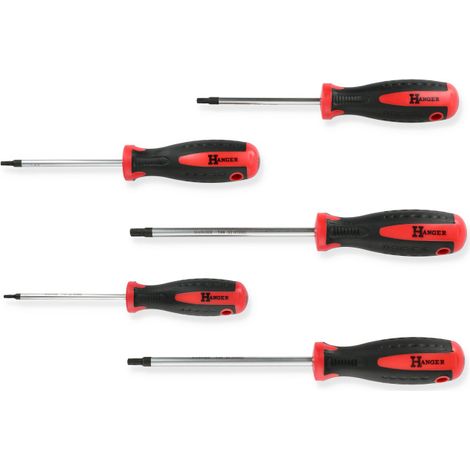 Jeu de 5 tournevis étoile percée TTX - HANGER - 131091 (1/3)