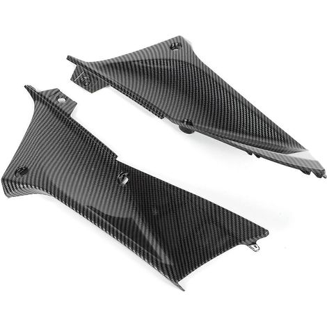 2 pièces de cache de conduit d'air latéral gauche et droit style fibre de carbone, compatibles avec Yamaha YZF R1 2002-2003 (1/2)