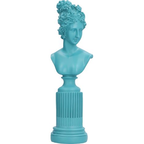 Figurine en Résine Bleue pour Décoration de Bureau, Salon ou Café - Artisanat Décoratif (1/5)