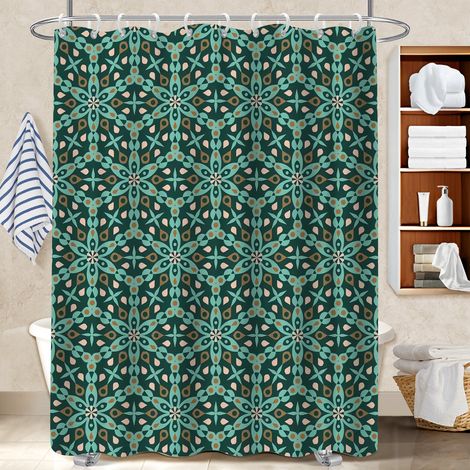 Kit rideau de douche en polyester 180x180 original housse de baignoire pour créer une ambiance spa (1/5)