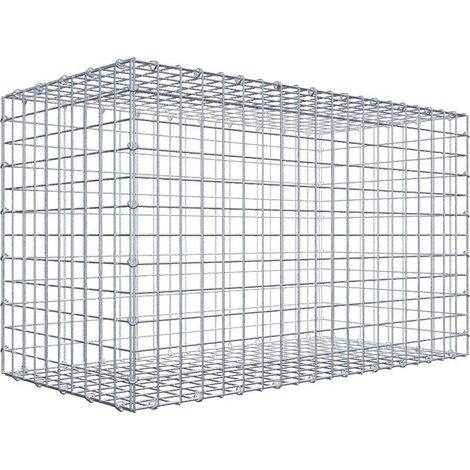 Gabiondeco - Gabion 100 cm x 60 cm x 50 cm (L x H x P). mailles 5 x 5 cm. Fermeture par anneaux en c - Made in Germany (1/5)