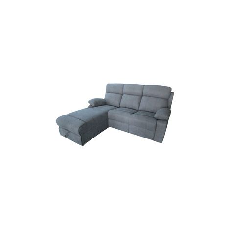 DIVANO ANGOLARE 3P RECLINER PENISOLA DX GRIGIO