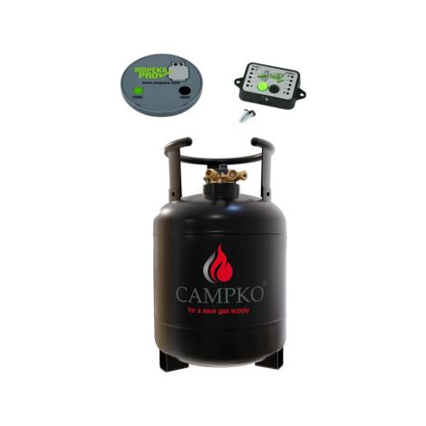 PACK CAMPKO Bouteille GPL Bluetooth Réservoir 15L + Afficheur et Jauge Camping Car
