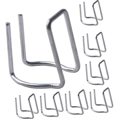 Lot de 50 Pinces de Fixation pour Serrage Jardin, Clips Antidérapants en Alliage de Zinc, Compatibles Tubes 20/22 Mm, Résistants Uv, pour Filet Agricole et Toile D’ombrage, (1/5)