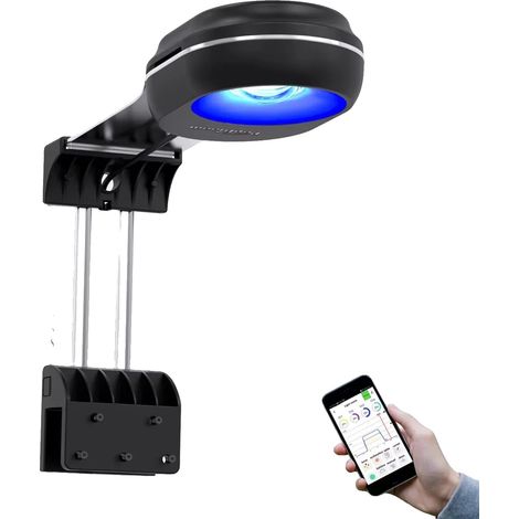 Lampada LED per acquario, spettro completo, controllabile tramite Wi-Fi, Hertz RL60 nera, spina europea. (1/2)