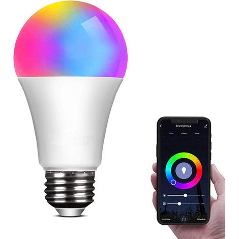 ZOLGINAH E27 RGB+CCT 2700K-6500K Farbwechsel LED Lampe – Dimbar, Bluetooth App-Steuerung – Partydekoration (9W = 60W, 806 lm)