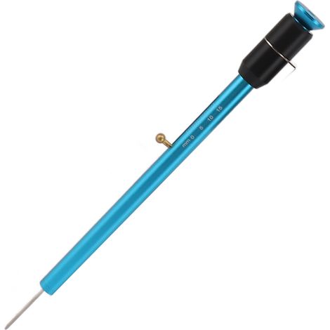 Jauge d'épaisseur de plaquettes de frein de voiture 0-25 mm, outil de mesure de profondeur de sculpture de pneu 0-15 mm, stylo bleu (1/5)