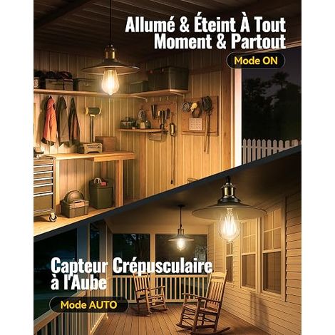 Lampe Solaire Interieur Extérieur à Luminosité Avec Télécommande (1/4)