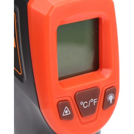 GM320S Infrarot-Thermometer mit LCD-Bildschirm, industrielle Hochtemperatur-Infrarot-Heißluftpistole (rot) (1/5)
