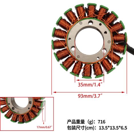 Zündspulenstatoren: GS250T, GS300L, GS400X, GS425, GS450E, GS450S, GS500E (1/4)