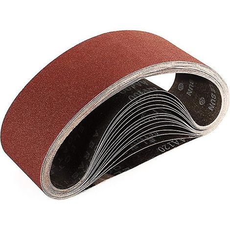 bande Abrasive 75x533 Mm - 5 Pices Bande Abrasive De 120 Grains Pour Le Ponage Et Le Polissage Avec Ponceuse (1/5)