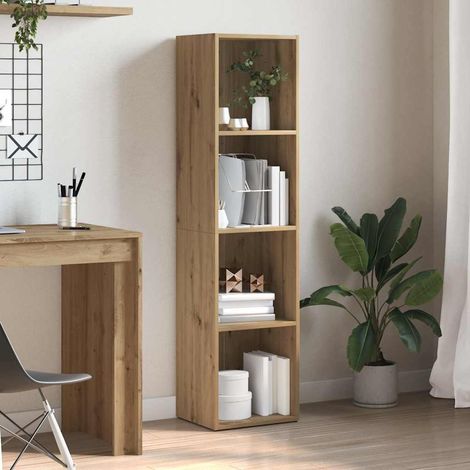 vidaXL Book Cabinet Artisan Oak 36x30x143 cm Engineered Wood (1/5)