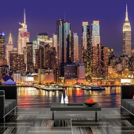 Fotomurale - NYC: Night City - 150x105 (1/4)